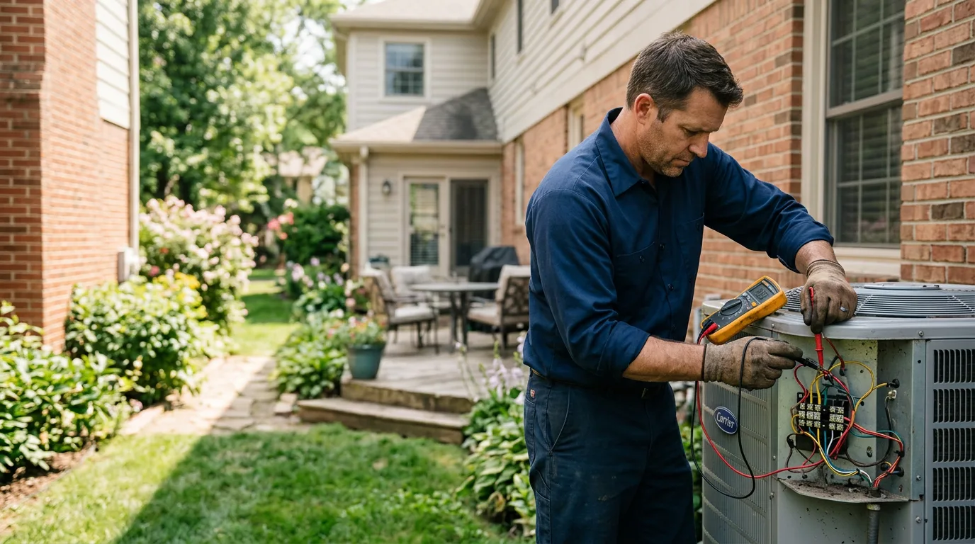 HVAC technician working near Mohall, ND